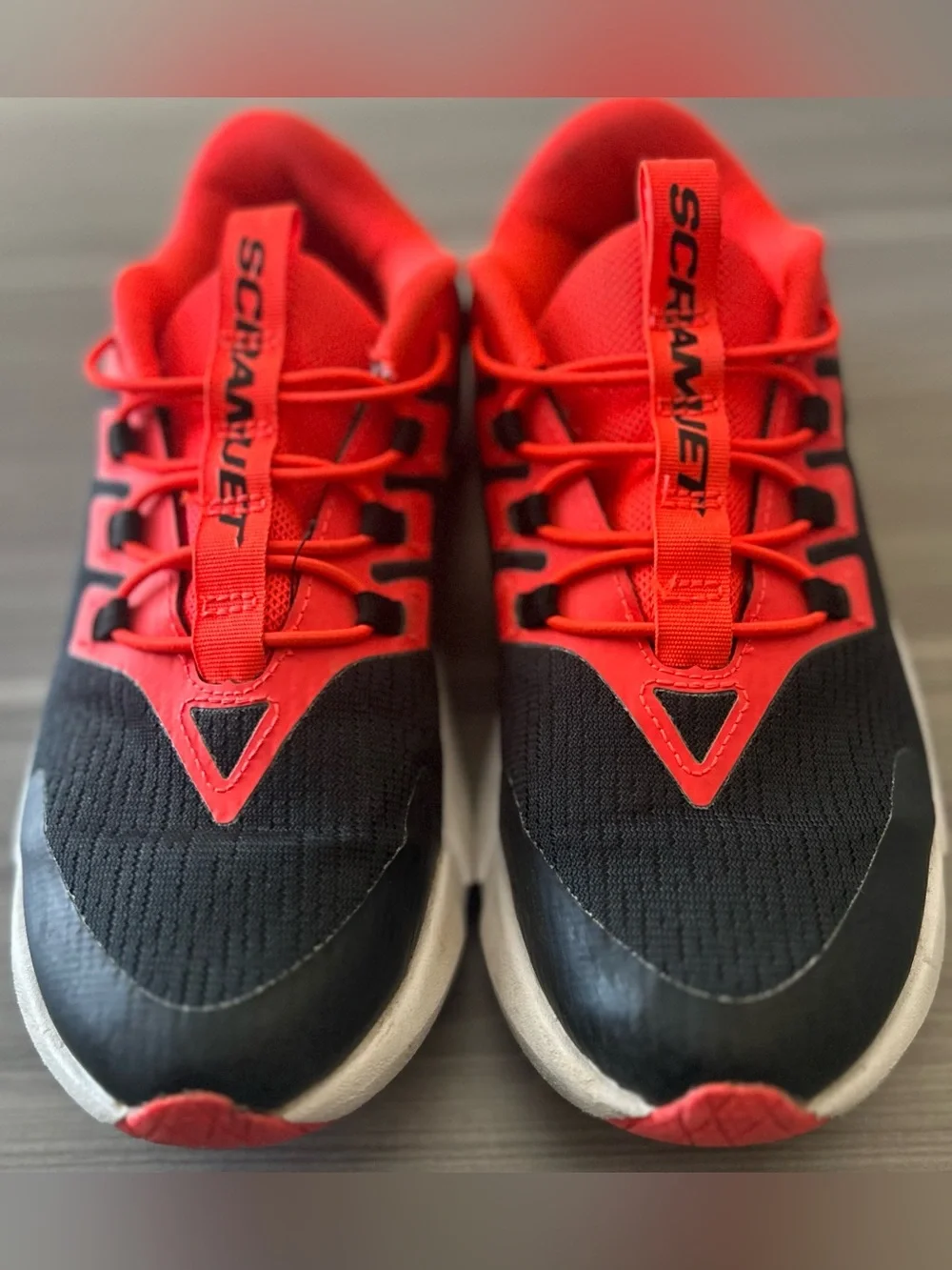 Under Armour Black and Red Kids' Training Sneakers